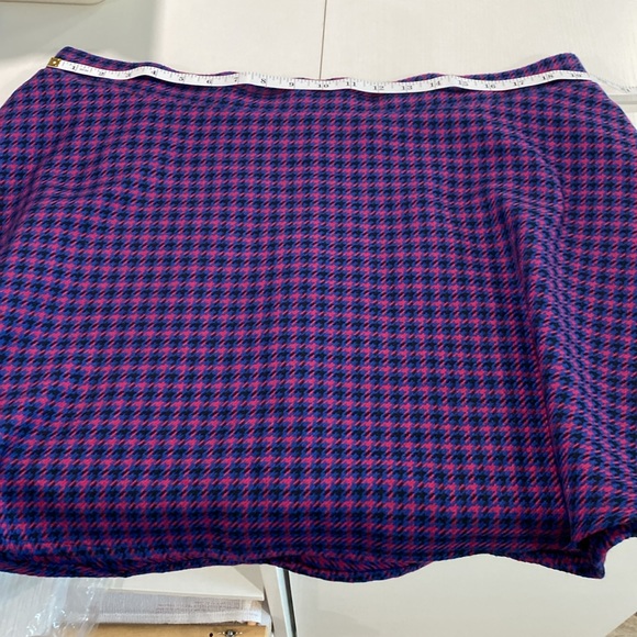ModCloth plaid swing circle mini skirt 1x NWT with pockets - Picture 13 of 16